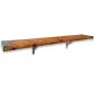 Preview: Regalbrett mit Trägern Holz / Altholz / Massivholz - Recyclingholz aus Gerüstbohle Preview: Regalbrett mit Trägern Holz / Altholz / Massivholz - Recyclingholz aus Gerüstbohle